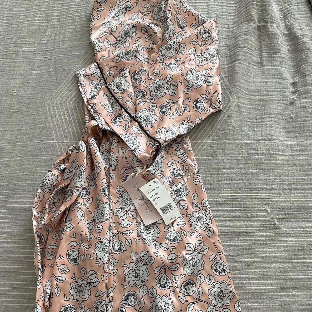 Beautiful floral silk robe